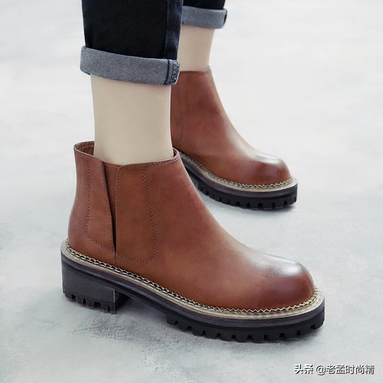 拯救小短腿的马丁靴又增高又显瘦,透气时尚马丁靴