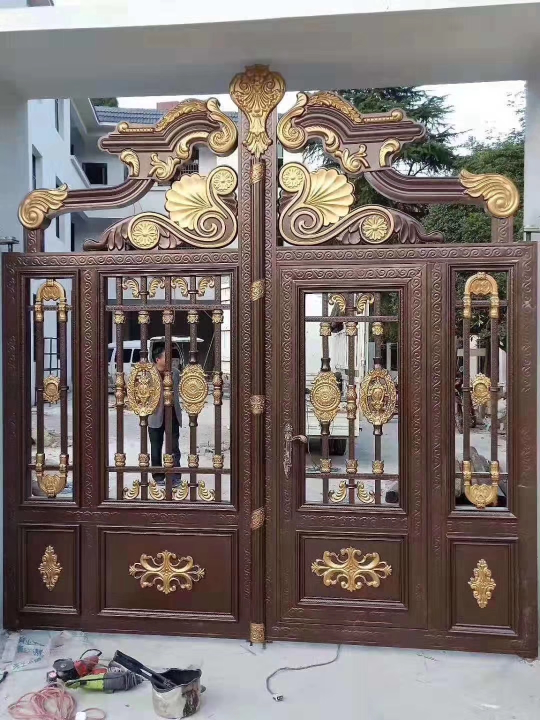 武汉院子门定做,武汉别墅庭院门定做价格