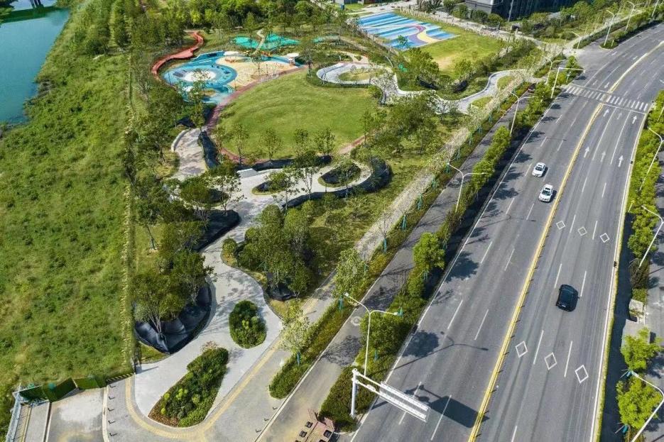 口袋公园生态美景,口袋公园小景观