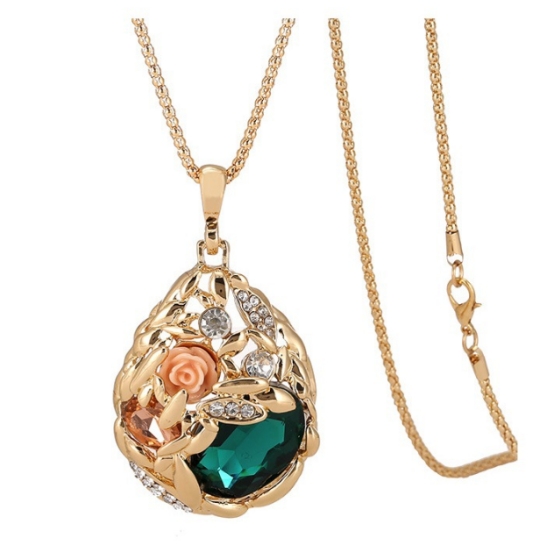 翡翠毛衣链搭配款式图,毛衣链搭配方法大全