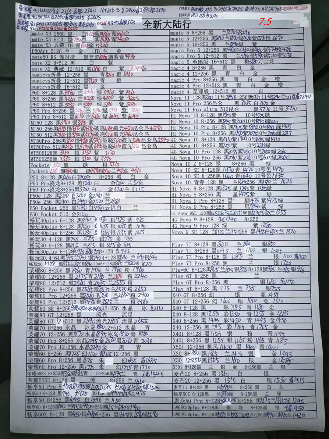 华强北苹果手机报价单,华强北手机报价单每日更新