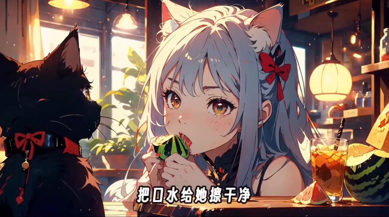 惨了！一不小心把小猫咪撸成了一个大美女。#治愈系