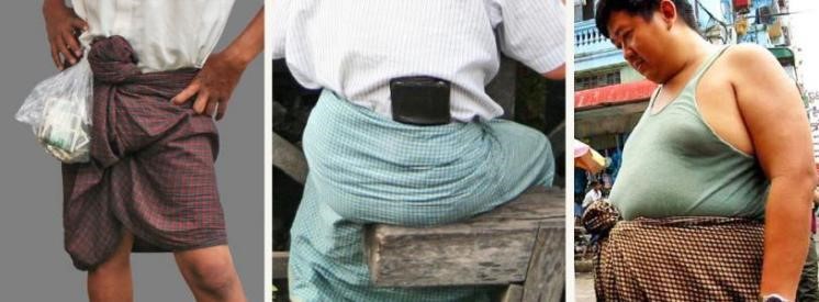 缅甸笼基筒裙,缅甸美女为何都爱穿筒裙