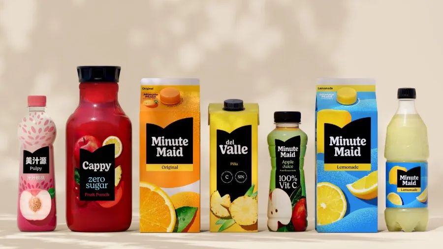 美汁源换新包装了吗,美汁源更换新logo