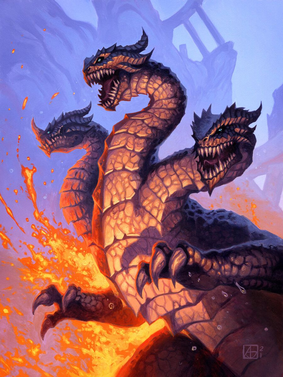 炉石传说原画神兽,炉石传说巨型原画