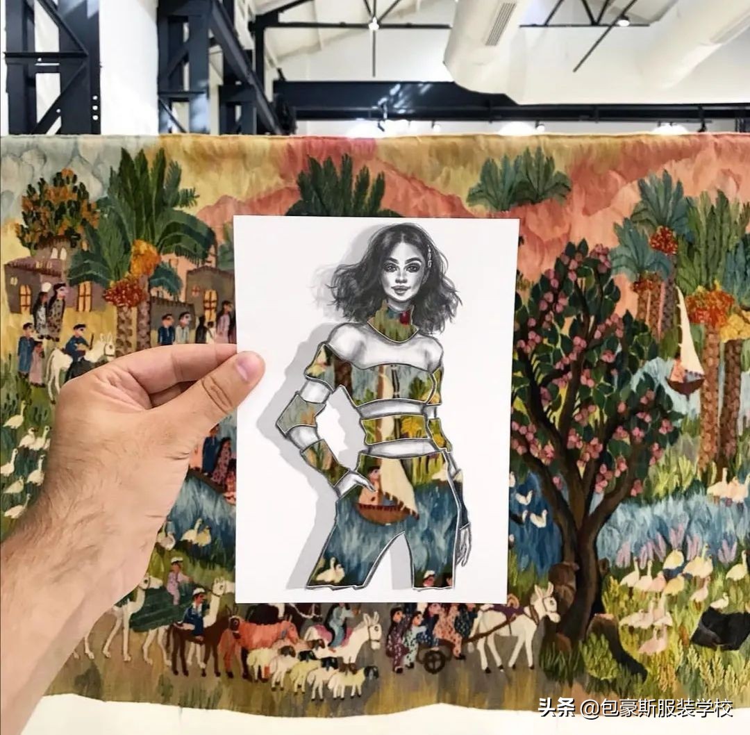 国际时尚插画师插画作品欣赏图文,创意插画古埃及