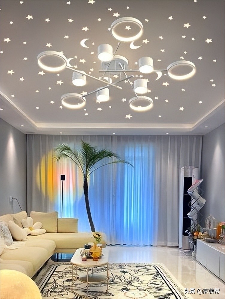 客厅做无主灯卧室不做吊顶可以吗,无主灯磁吸轨道灯客厅吊顶效果图