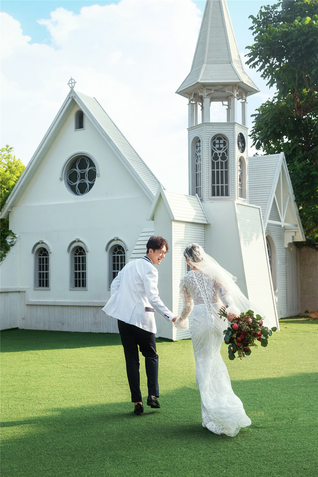 新年旗袍婚纱照,厦门海边婚纱照推荐