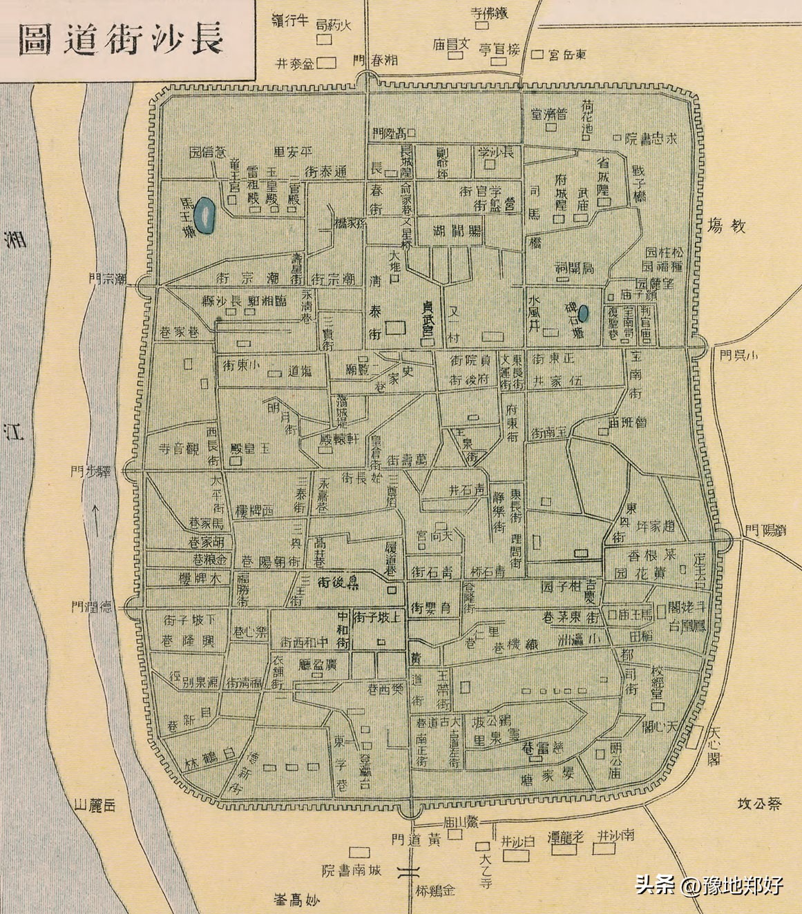 湖南历史地图全图,湖南省民国老地图