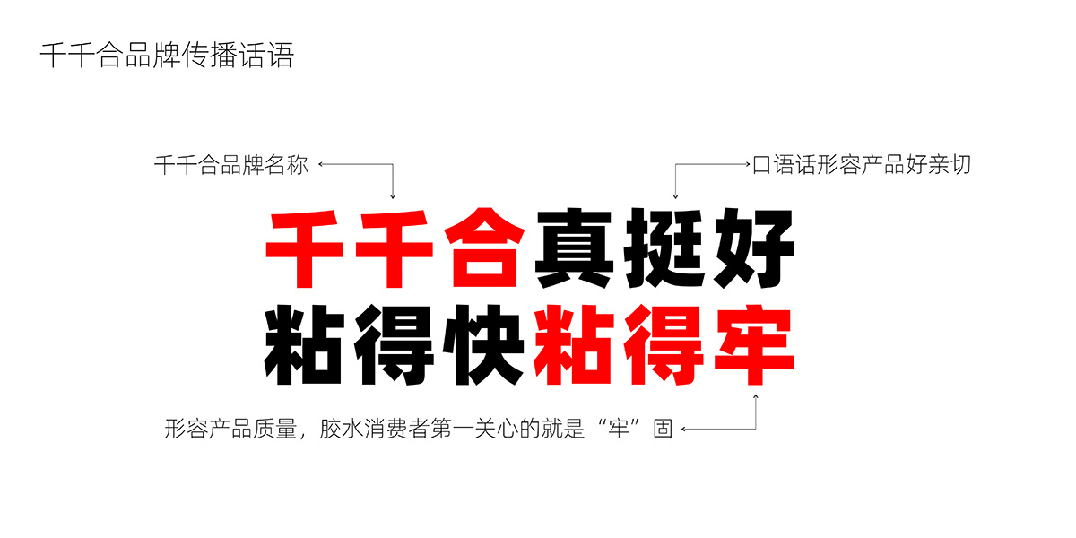 千千合胶水品牌升级策划设计