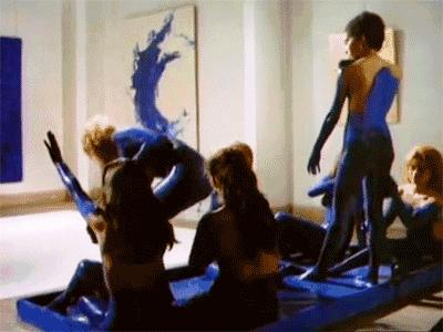 克莱因蓝背景图高级感,克莱因蓝设计