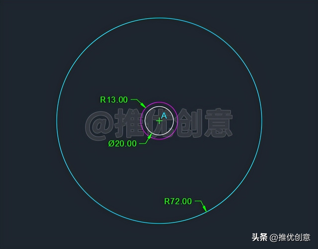cadr22圆弧的绘制,cad2007怎么画r10的圆弧