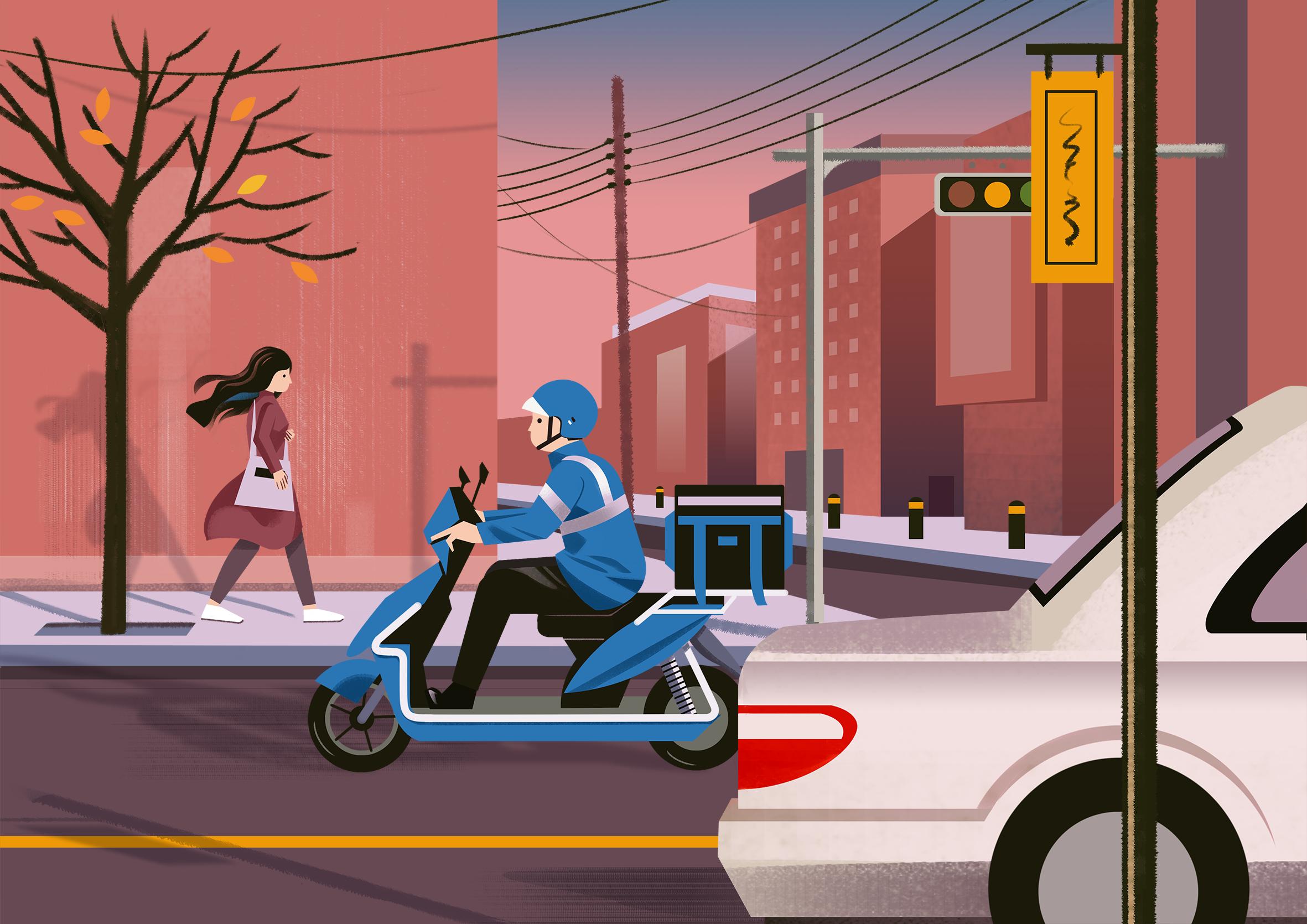 乡镇外卖配送创业怎么赚钱，还有市场吗？