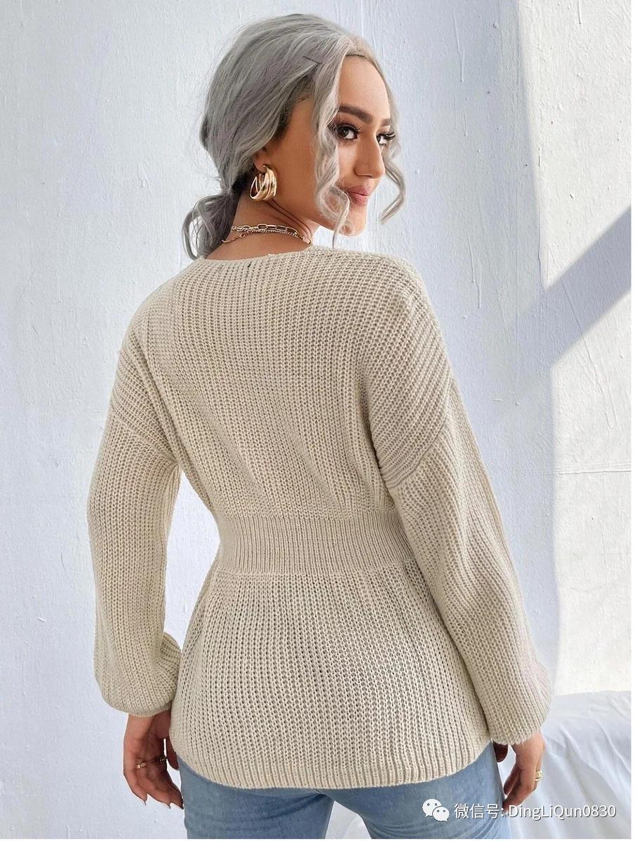 针织长袖衬衫搭配图片,针织衬衫如何穿出特色