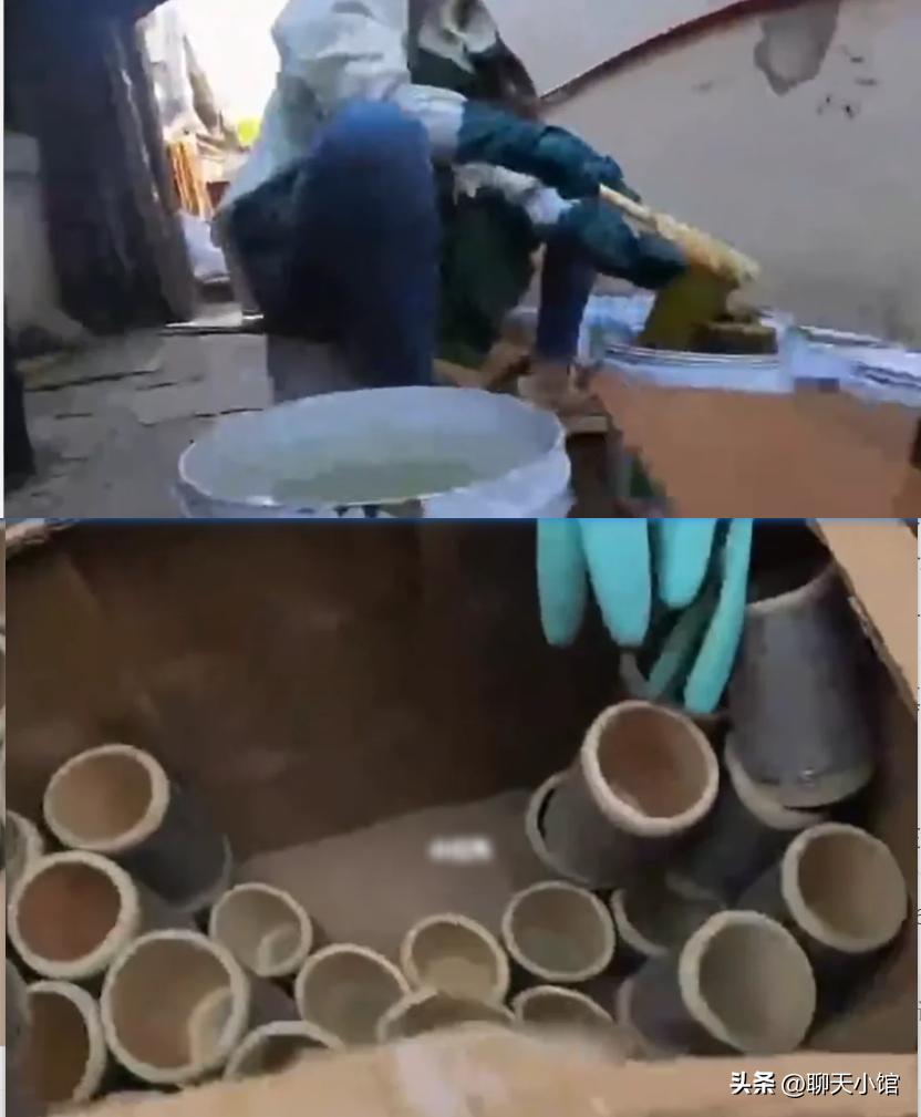 记者暗访奶茶里的真相,曝光竹筒奶茶反复使用