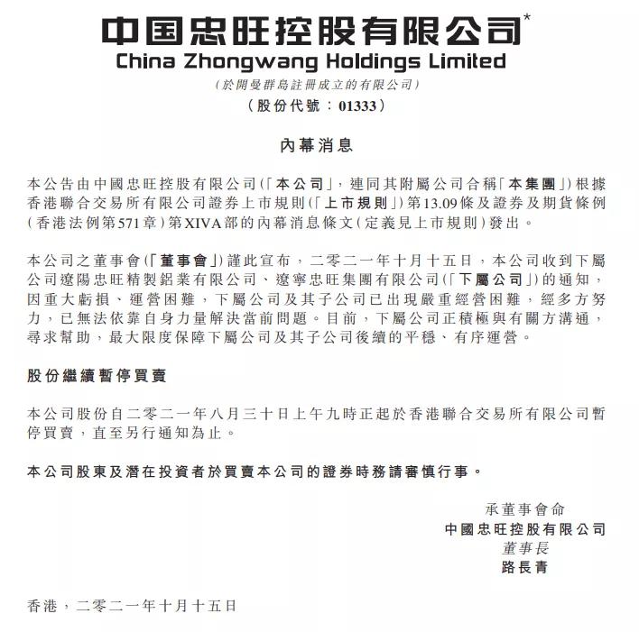 亚洲铝王,亚洲铝王集团现状