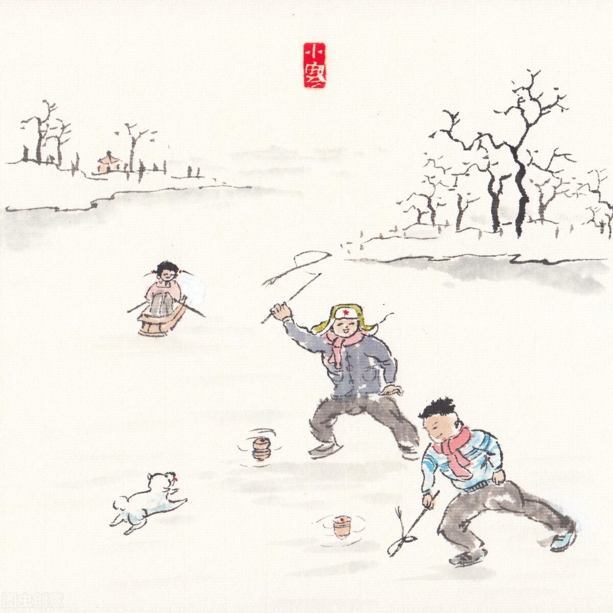 小寒节气祝福图片动态图,小寒节气温馨祝福语图片