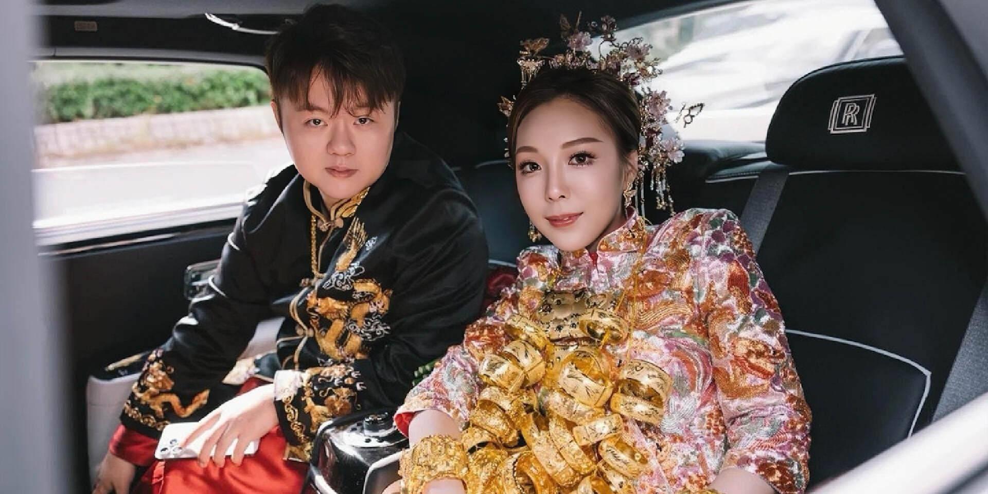 赌王女儿大婚10亿嫁妆震惊全港,赌王三太出席女儿婚礼戴珍珠项链