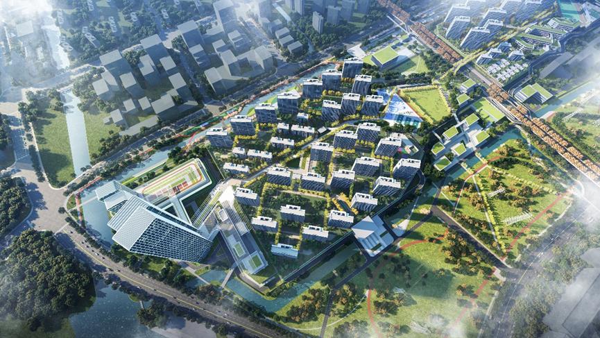 *界无**山水，绿墨连城——宁波下应车辆段上盖开发项目/华东院