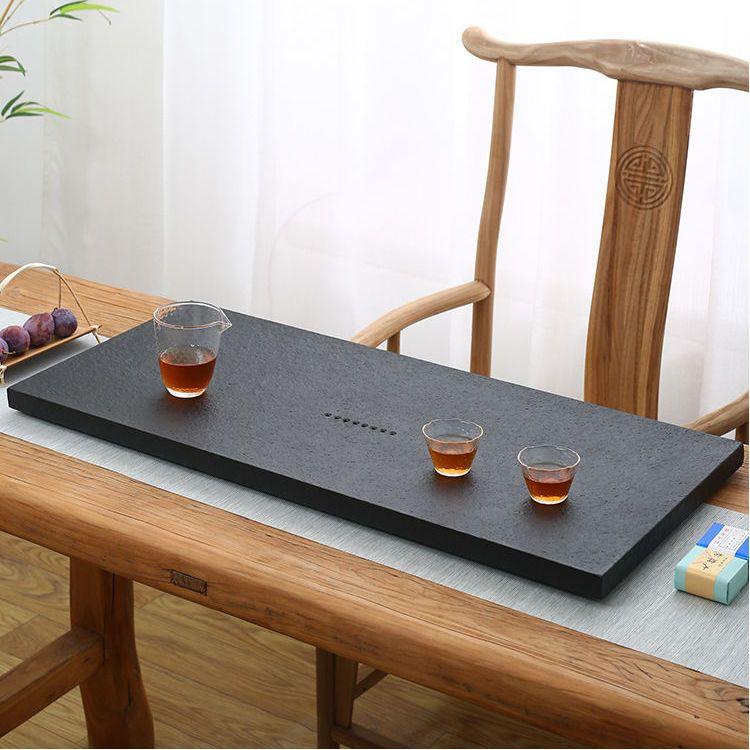 为什么茶盘选黑檀木,大理石茶盘和乌金石茶盘