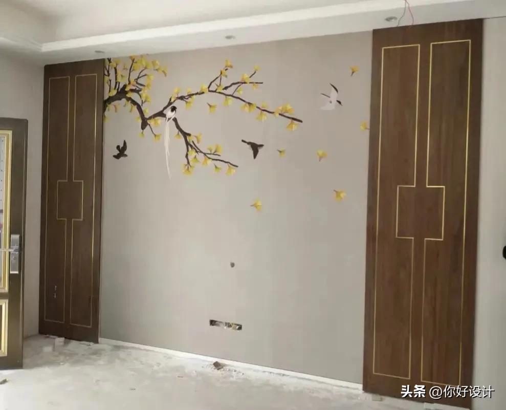 二十多款新中式现代背景墙,二十款木格栅电视背景墙分享