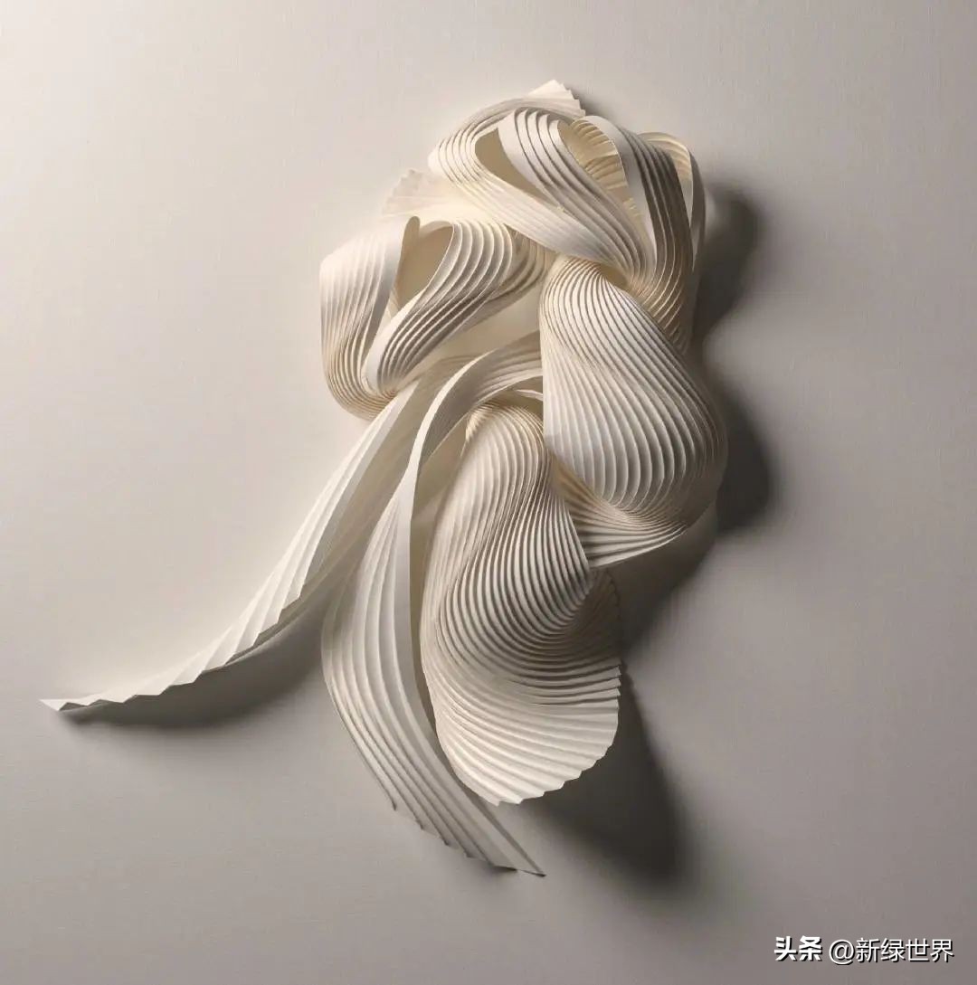纸艺作品绘画,千变万化的纸艺术作品
