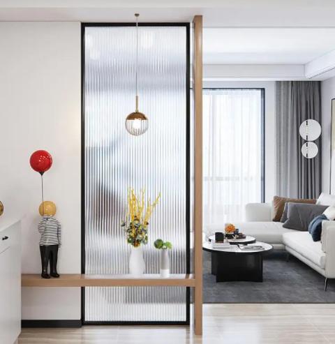 极窄边框玻璃隔断效果图,设计改变生活极简玻璃隔断