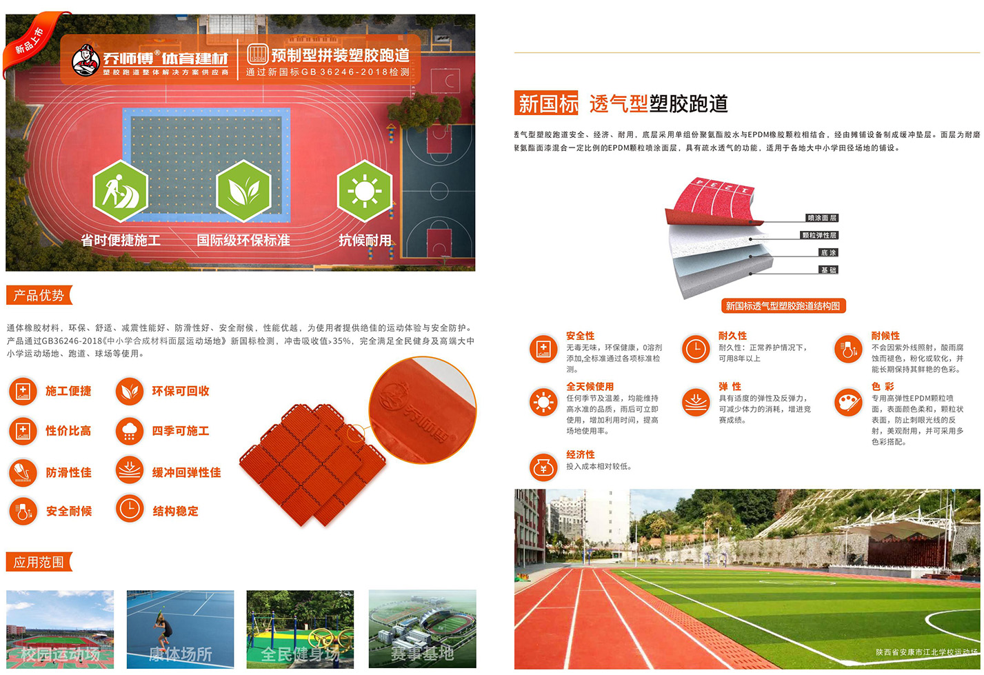 乔师傅体育建材坚守匠心品质，推动行业高质量发展！