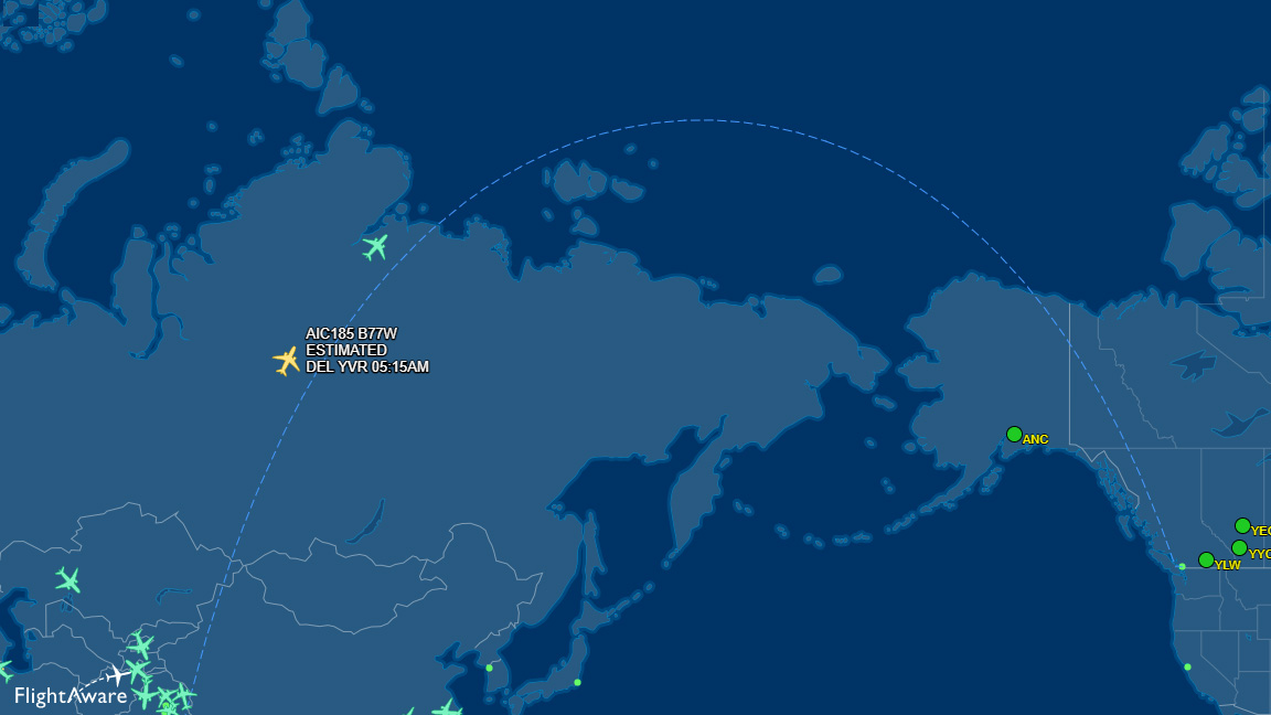 中美航班不能飞越俄国领空吗,美国飞中国的飞机不经过俄罗斯吗