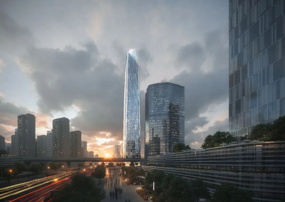 赣州新地标赣州之星,赣州赣江之星双子塔建筑工地