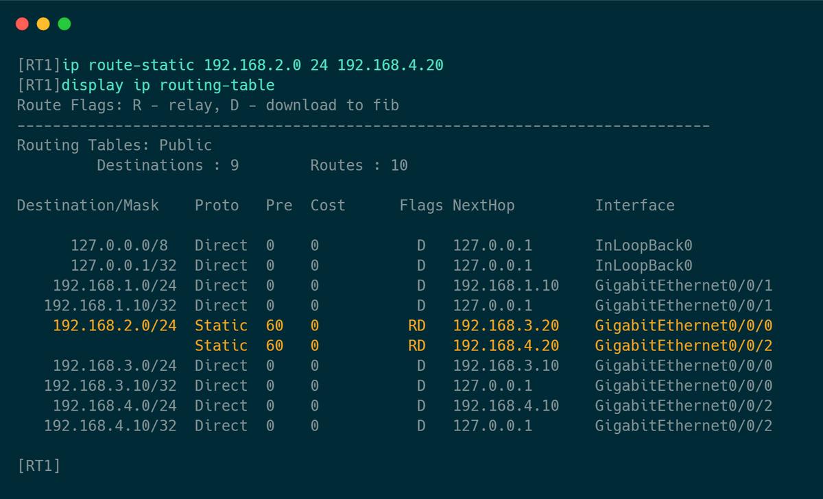 静态路由和缺省路由讲解,网络知识学习之静态路由详解