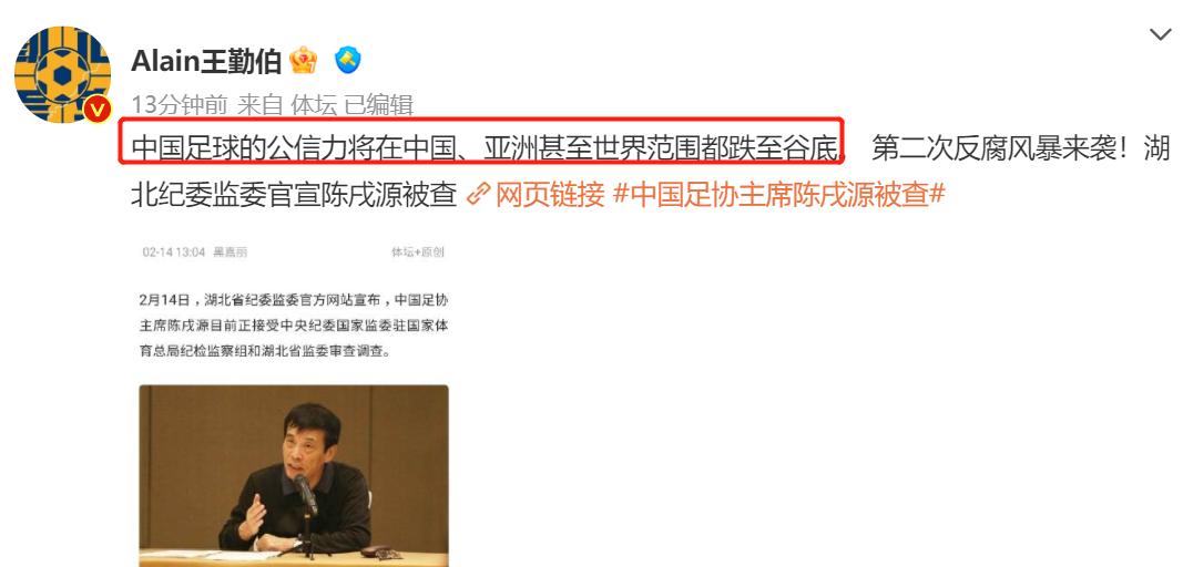 66岁陈戌源涉嫌严重违法，被调查！记者热议：是赵立冬这级别吗？