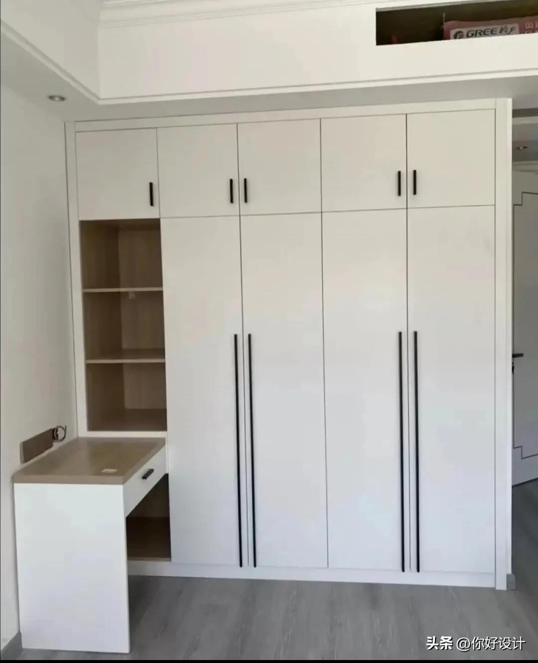 小孩房书桌衣柜一体,衣柜书桌一体图片大全新款