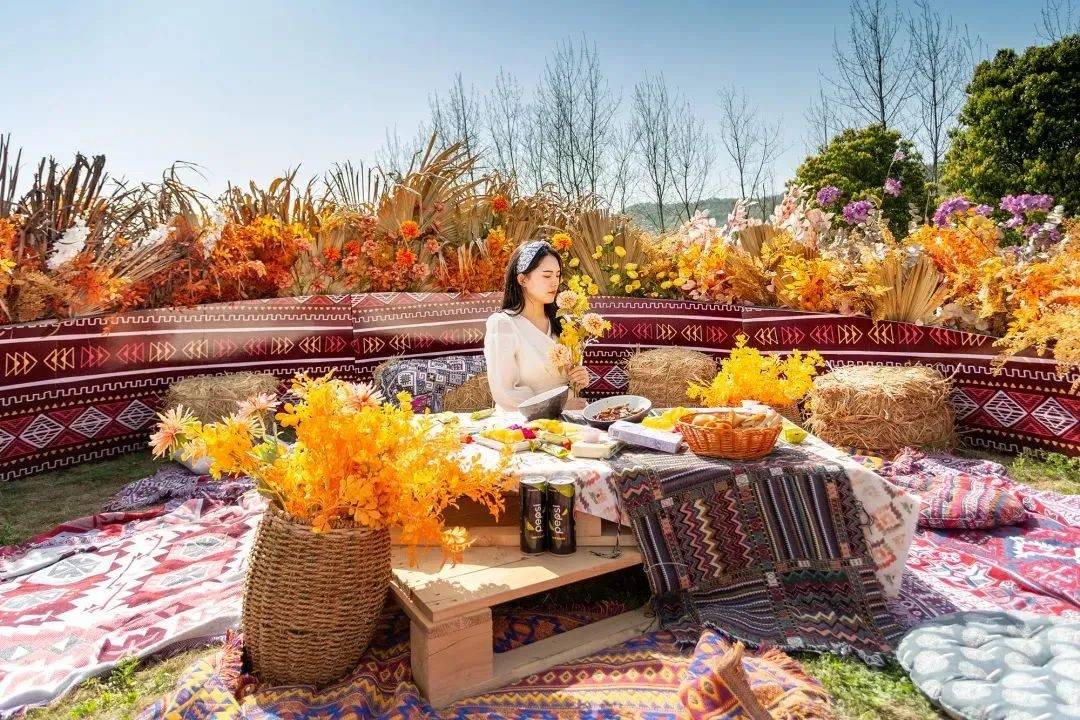 想了一百种关于春天的文案,却不及一场金坛茅山春日野餐露营美好