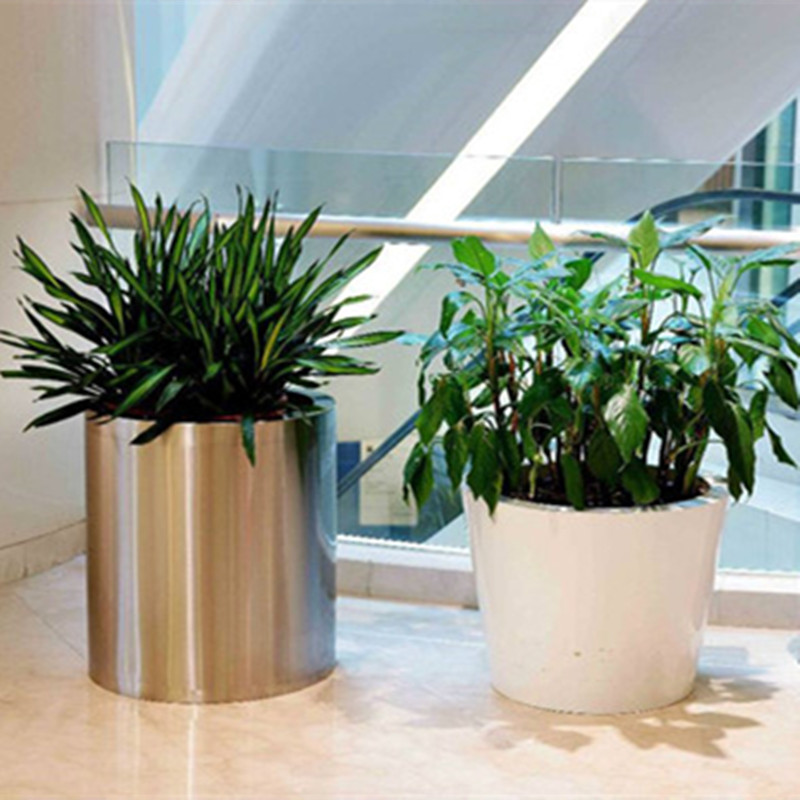 江苏鑫宇定制芜湖室内外园林景观不锈钢花盆怎么种花？