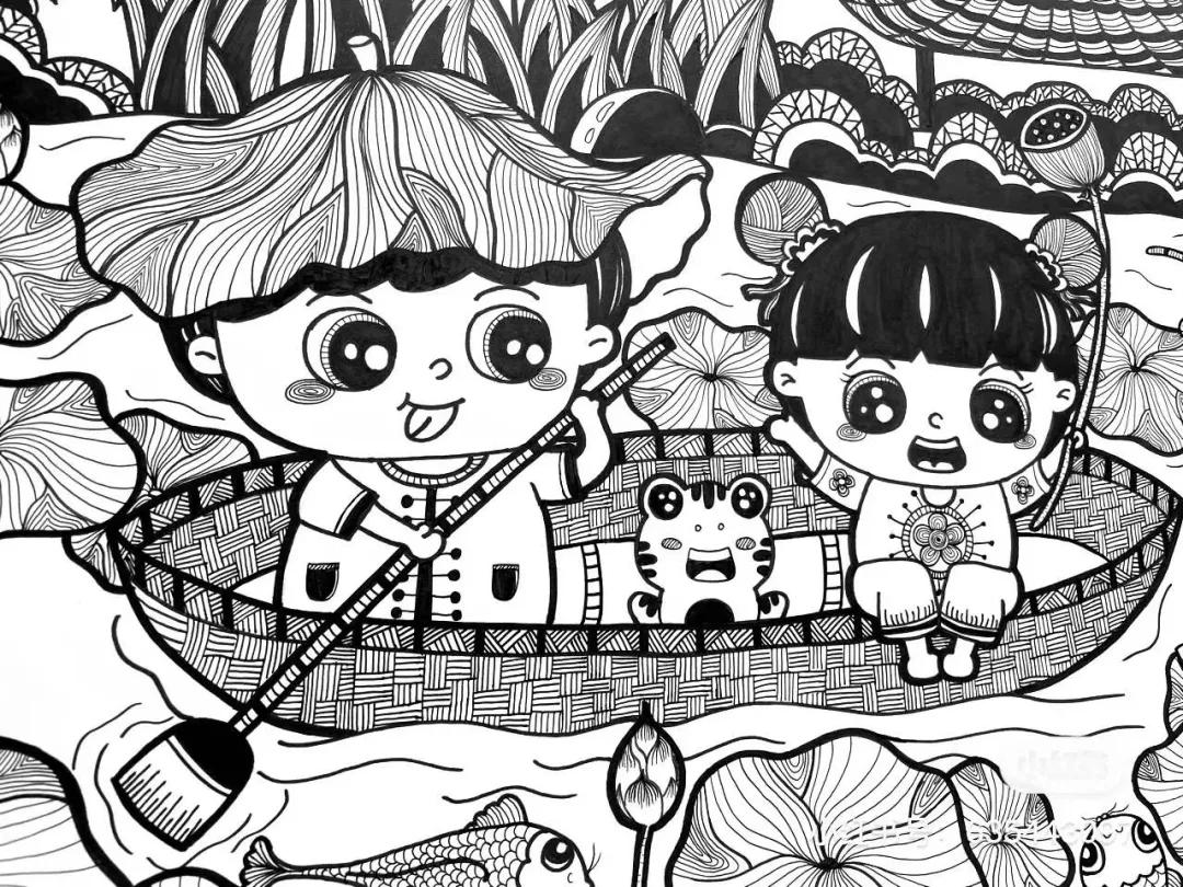 50张设计感十足的创意线描，随手画就能创造美，零基础也可以画