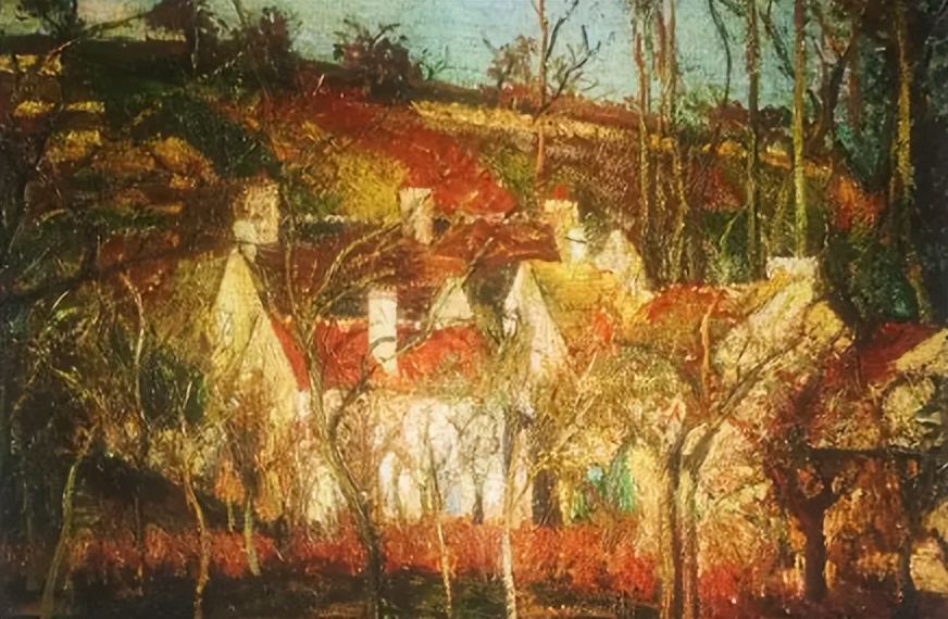 田园山水印象主义油画,关于意大利文化的美术作品