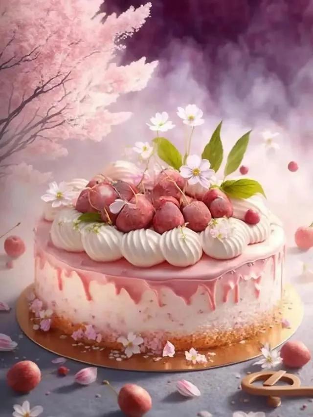 艺术蛋糕壁纸图片大全,蛋糕鲜花壁纸