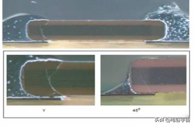 贴片电容的常见不良图,贴片电容炸裂原因