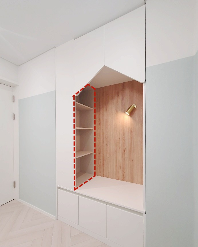 与其花钱装满柜子，从4个地方偷省出0.5㎡做“薄侧柜”，省钱实用