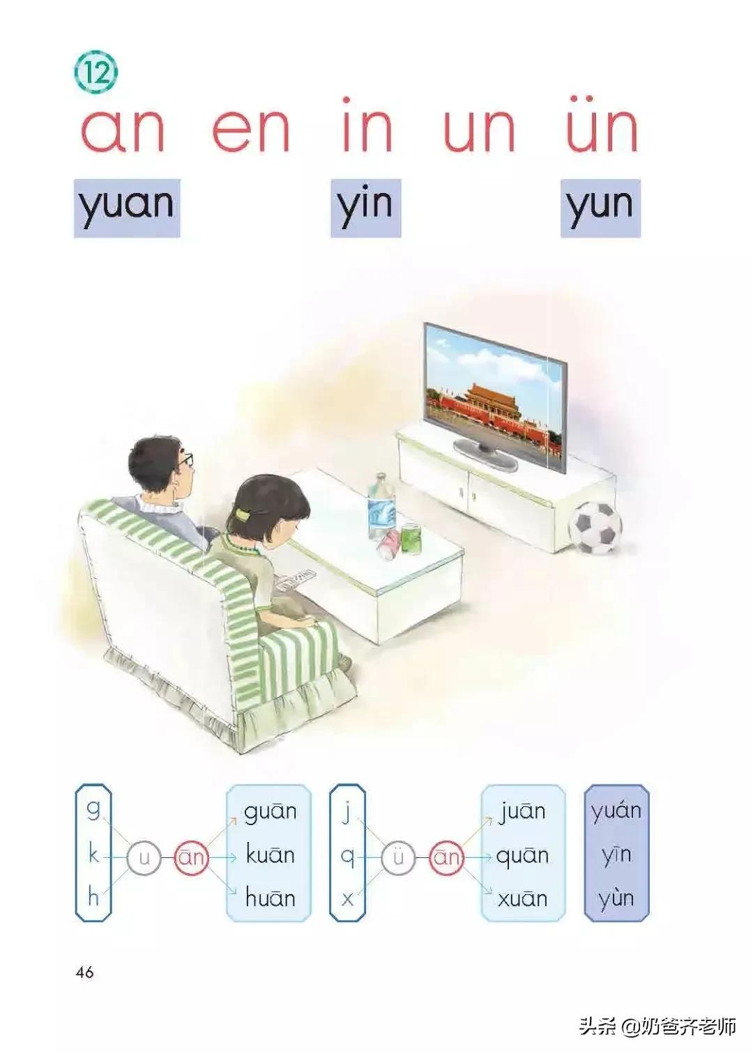 人教版小学语文（一年级上册）课本电子版暑假预习快收藏