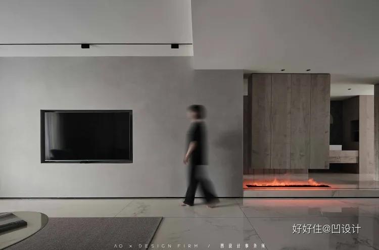 石材地板搭配原木家具,原木石材结构装修效果图