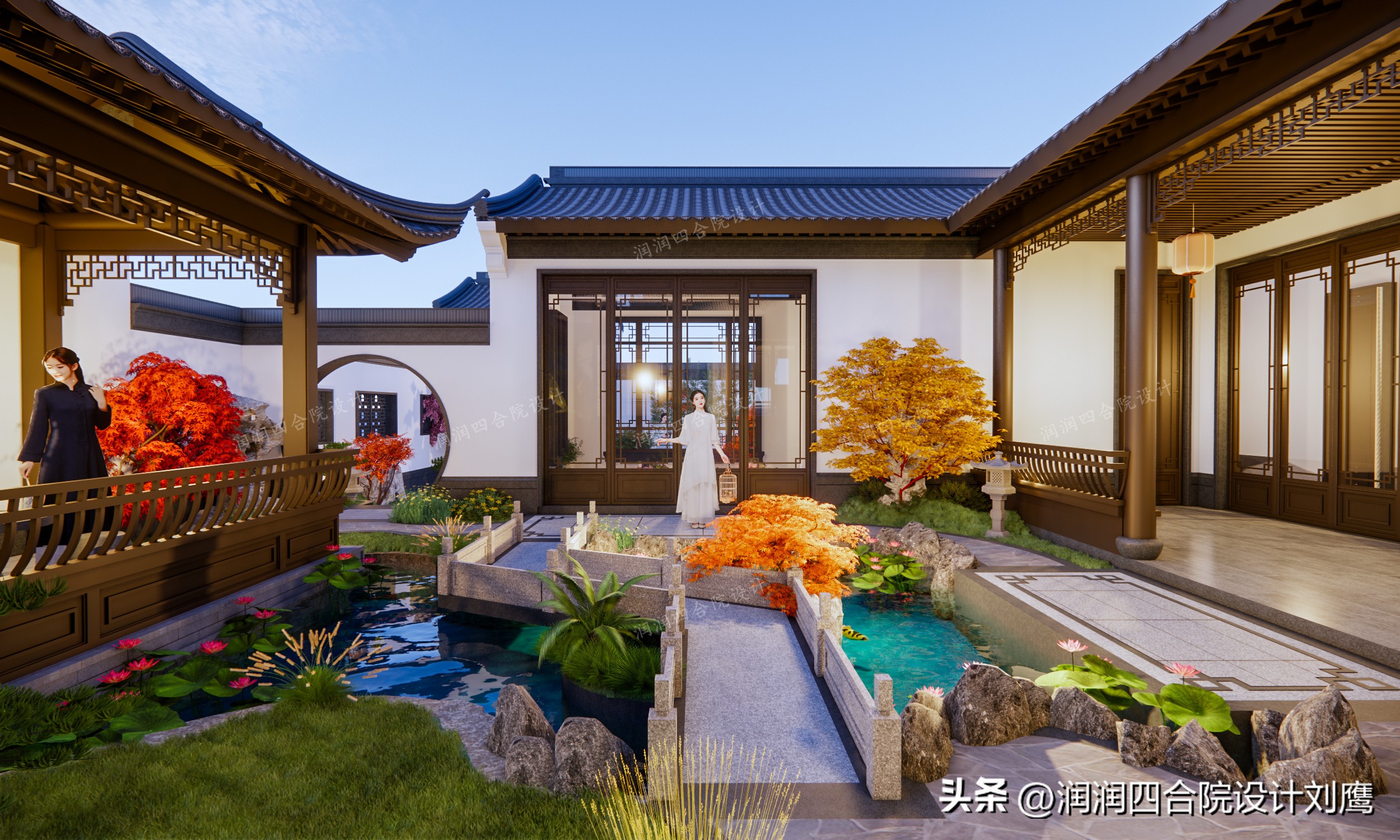 2000平米中式四合院别墅设计,苏式四合院别墅设计图