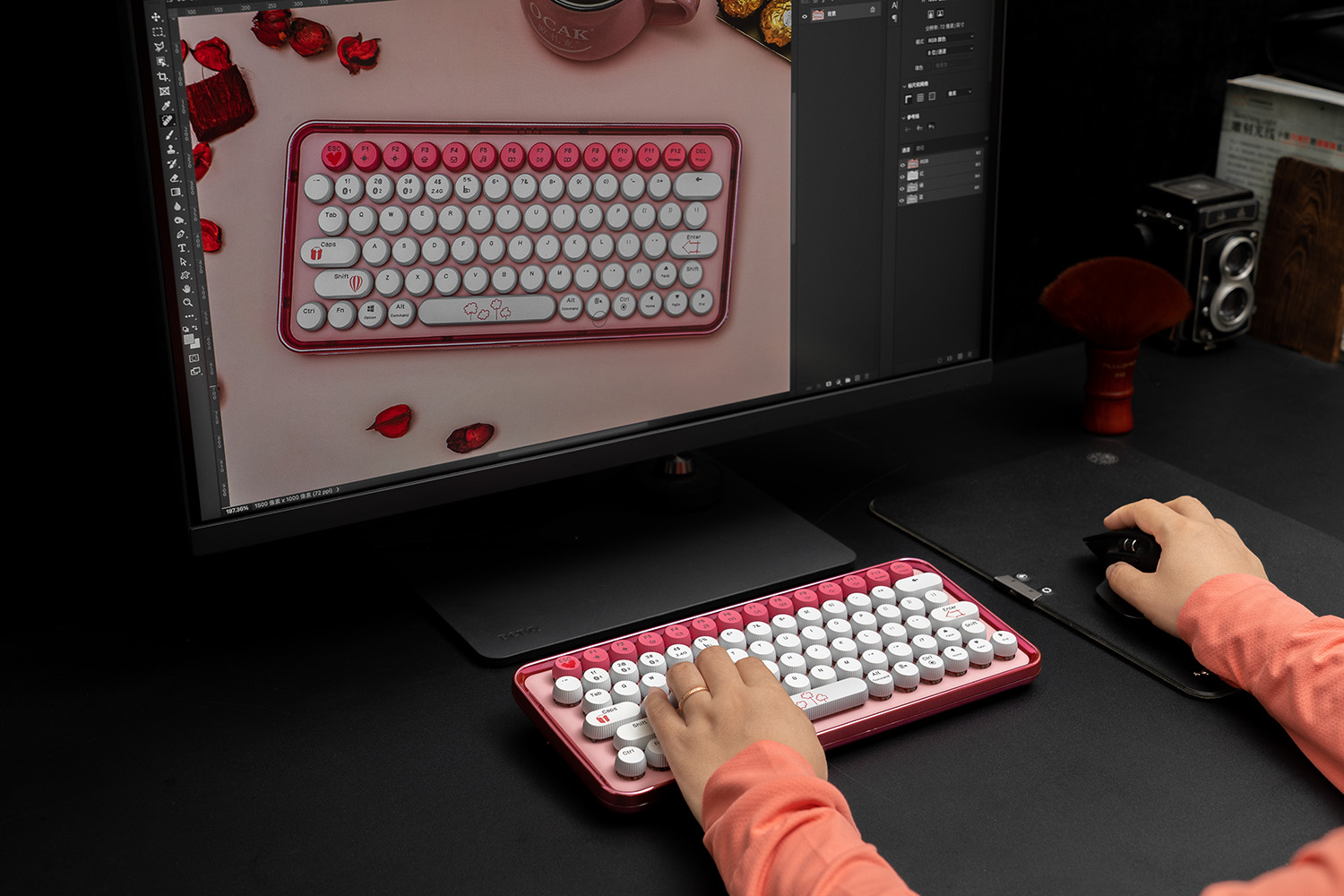 雷柏ralemopre5新春版机械键盘,雷柏ralemopre5圣诞定制版