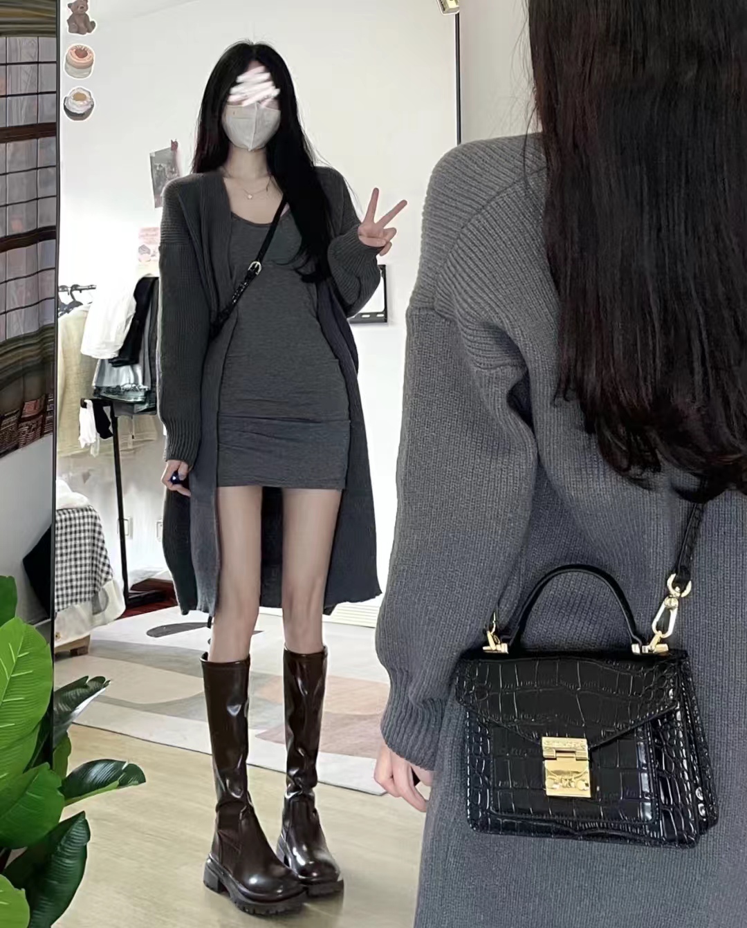 显瘦百搭又好看长筒宽靴,长筒高筒靴显瘦质感好显高