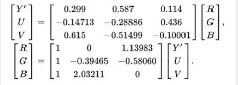 音视频编解码——RGB与YUV转换以及存储格式