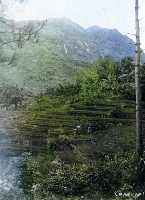 超清彩修复！1911年的福建福州，新娘头上扣竹篓，竟然还有弃婴塔