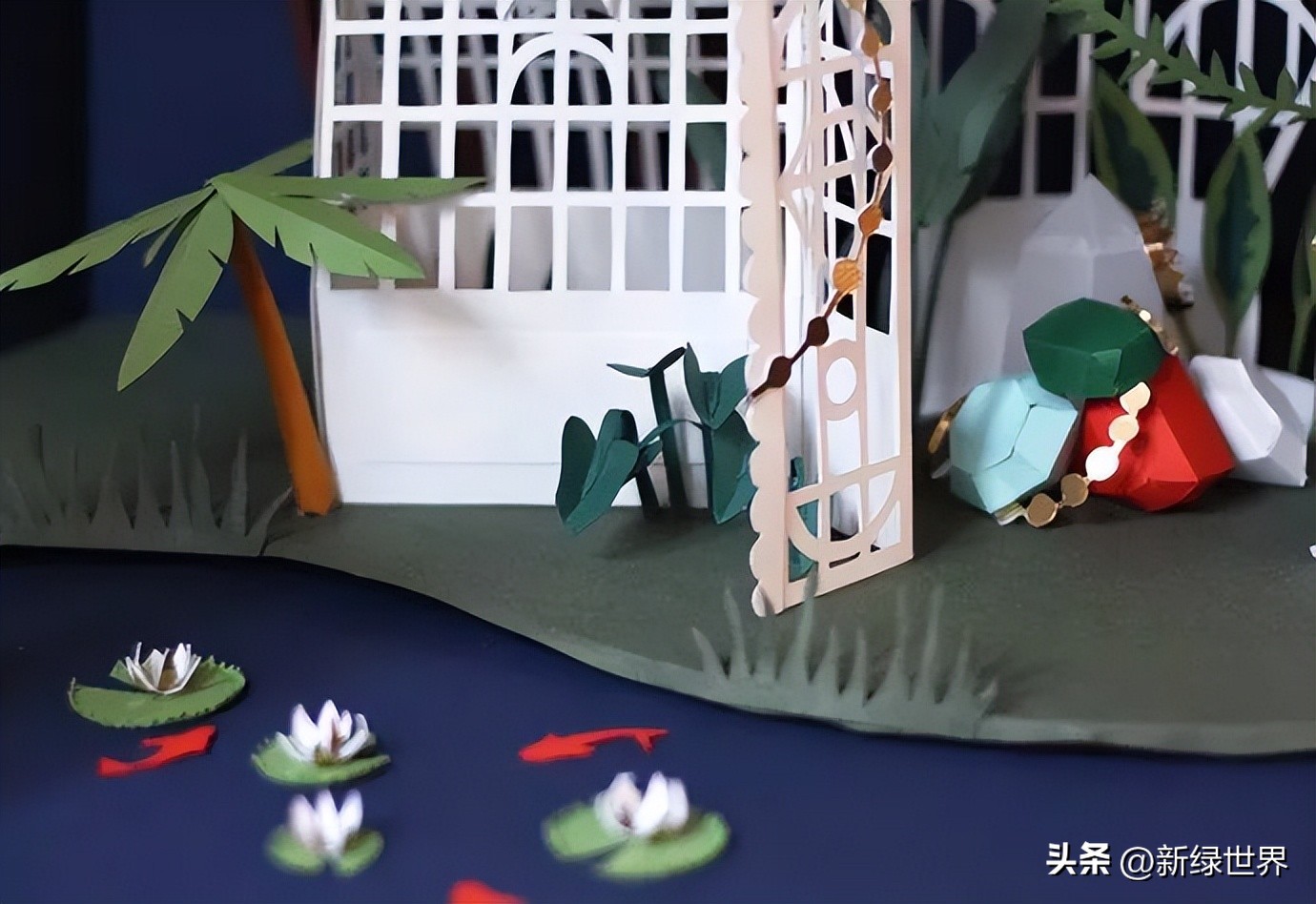 纸艺作品绘画,千变万化的纸艺术作品