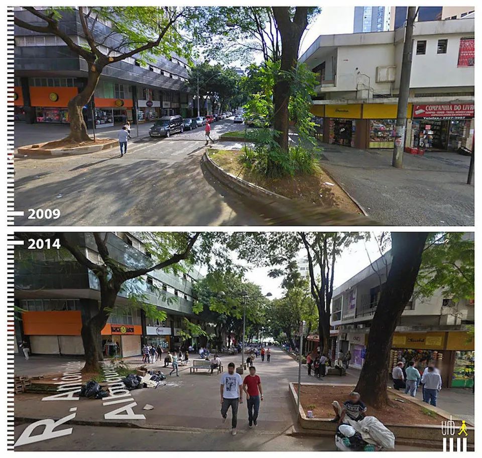 行走城市的魅力就是这么大！谷歌街景里50个公共空间改造前后对比