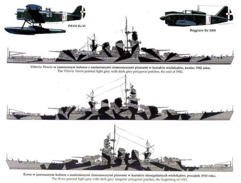 意大利维内托级战列舰舰炮,维内托级战列舰设计图